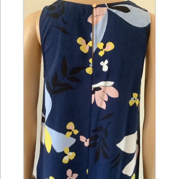 A New Day  Casual dress women’s, Sz  XS, Navy Floral, pockets - Picture 11 of 12